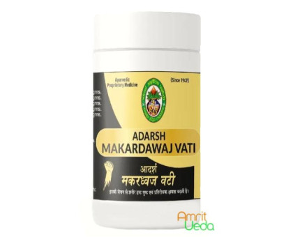 Makardhwaj vati Adarsh Ayurvedic, 10 gramm ~ 80 tabletten