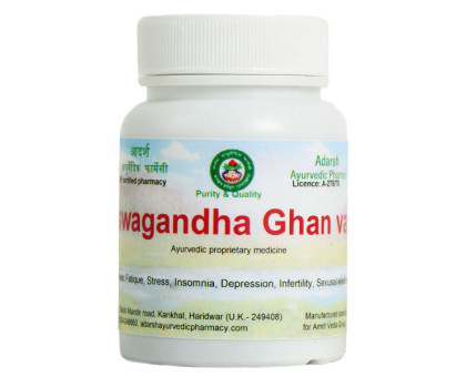 Ashwagandha extrakt Adarsh Ayurvedic, 20 gramm ~ 50 tabletten