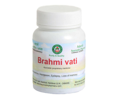 Brahmi vati Adarsh Ayurvedic, 40 gramm ~ 125 tabletten