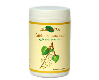 Guduchi (Guduchi) Dhanvantari, 200 gramm ~ 400 tabletten ~ 400 tabletten