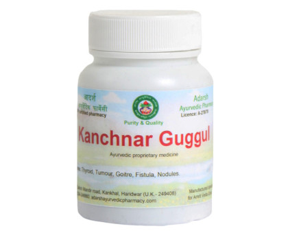 Kanchnar Guggul Adarsh Ayurvedic, 40 grams ~ 120 tablets