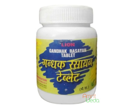 Gandhak Rasayana Lion, 25 gramm ~ 70 tabletten