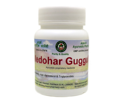 Medohar Guggul Adarsh Ayurvedic, 40 gramm ~ 100 tabletten