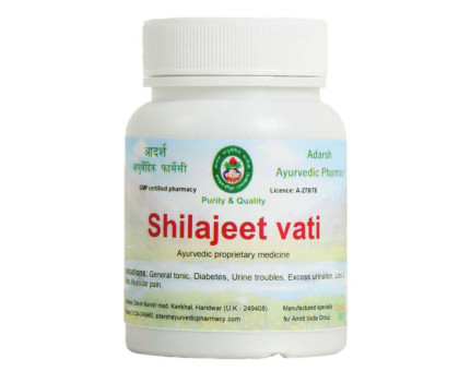 Shilajeet vati Adarsh Ayurvedic, 20 gramm ~ 55 tabletten