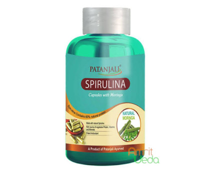 Spirulina with Moringa Patanjali, 60 kapseln