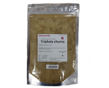 Triphala pulver Shivananda, 100 gramm