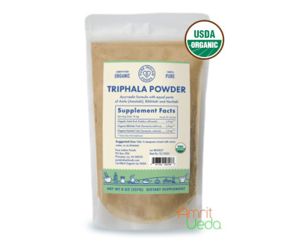 Triphala pulver Pure Indian Foods, 227 gramm