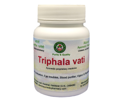 Triphala vati Adarsh Ayurvedic, 50 gramm ~ 100 tabletten