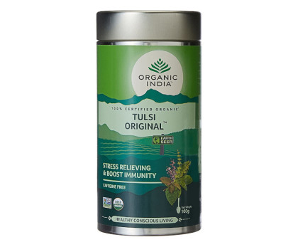 Tulsi Original tee Organic India, 100 gramm