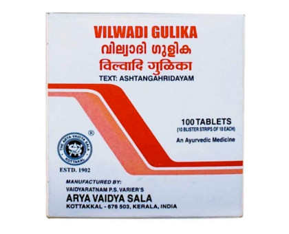 Vilwadi gulika Kottakkal, 100 tabletten