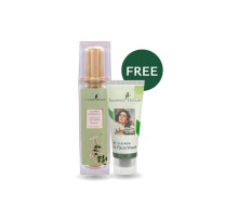Kombi — Feuchtigkeitscreme White Water Lily-Jasmine + Gesichtswäsche Tulsi Neem, 100 ml + 50 Gramm