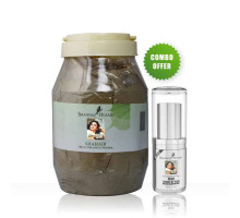 Kombi — Henna-Behandlungspuder Shahair + Haar-Touch-Up Plus Schwarz, 1000 Gramm + 7.5 Gramm
