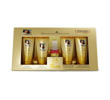 Set Gold Skin Radiance Timeless Youth — Peeling, Gel, Creme, Maske, Professional Power Hauttonikum, 4x10 Gramm + 15 ml