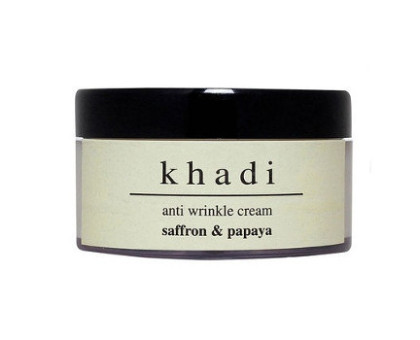 Anti wrinkle cream Saffron & Papaya Khadi, 50 gramm