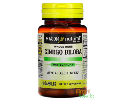 Ginkgo Biloba Mason Natural, 60 kapseln