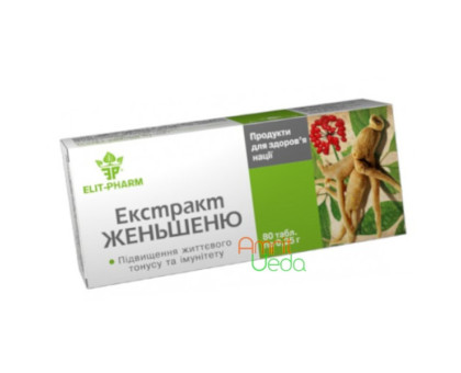 Ginseng extrakt Elit-Pharm, 80 tabletten