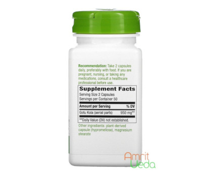 Gotu Kola 950 mg Nature's Way, 100 kapseln