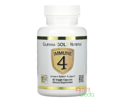 Immune 4 California Gold Nutrition, 60 kapseln