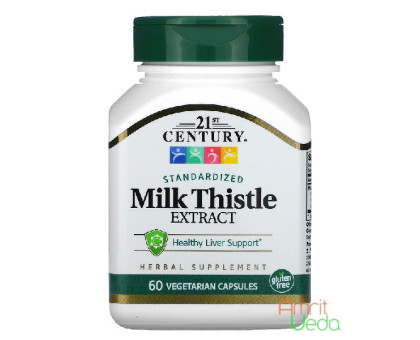 Milk Thistle extrakt 21st Century, 60 kapseln