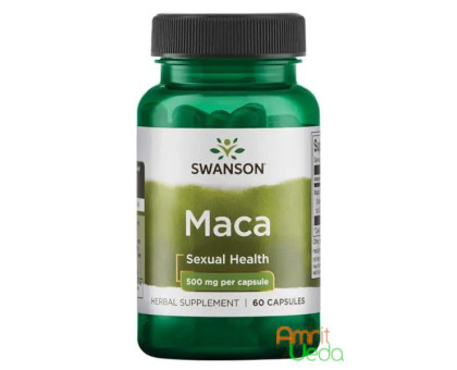 Peruvian Maca extrakt 500 mg Swanson, 60 kapseln