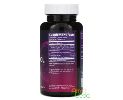 Resveratrol MRM Nutrition, 60 kapseln