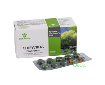 Spirulina Bioactive Elit-Pharm, 80 tabletten