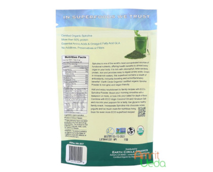 Spirulina powder Earth Circle Organics, 113 grams