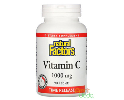 Vitamin C 1000 mg Natural Factors, 60 tabletten