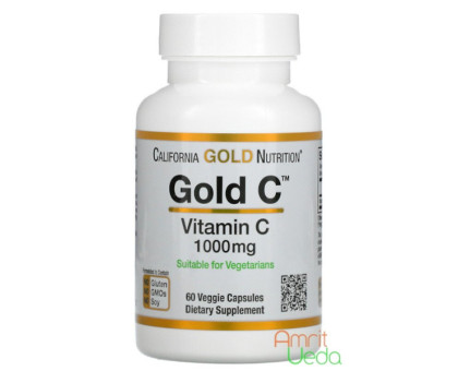 Vitamin C California Gold Nutrition, 60 kapseln