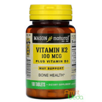 Vitamin K2 plus D3, 100 tablets