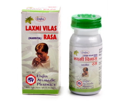 Nardya Laxmi Vilas Ras Unjha-Ayukalp, 40 tabletten - 10 gramm