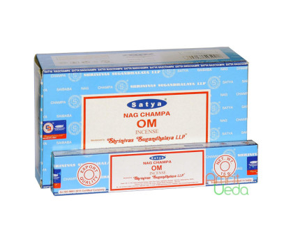 Incense sticks Satya Nag Champa OM Satya, 15 gramm