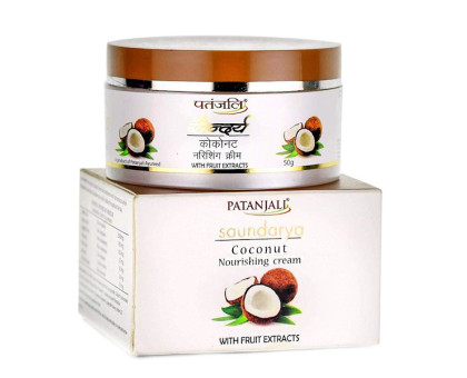 Cream nourishing coconut Soundarya Patanjali, 50 gramm