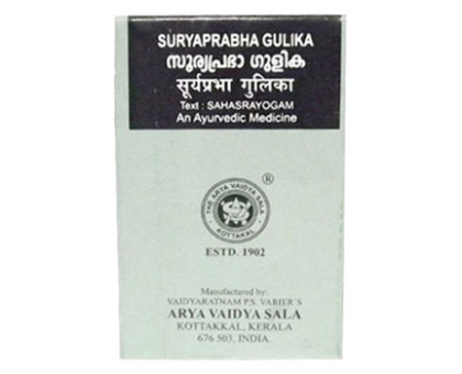 Suryaprabha gulika Kottakkal, 100 tabletten